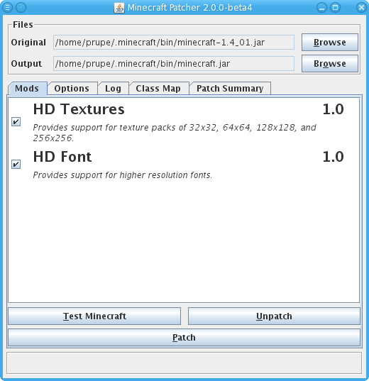MCPatcher HD v3.0.2 [1.5.2] скачать