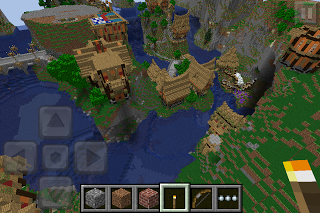 Waterfall Village [MCPE Карта] скачать