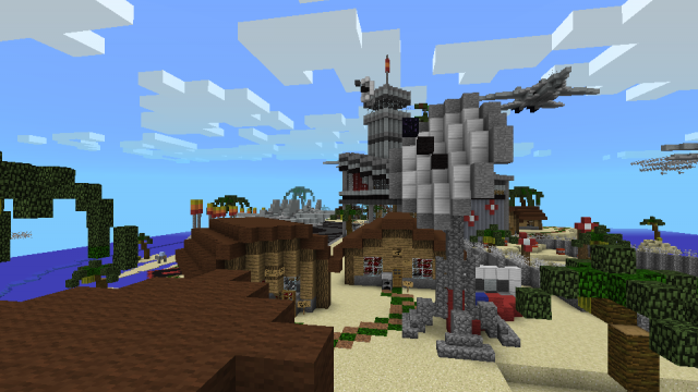 USMC ISLAND BASE [MCPE Карта] скачать