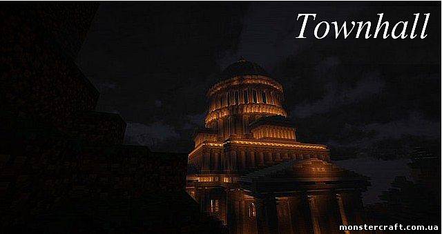 HUGE TOWNHALL [MCPE Карта] скачать