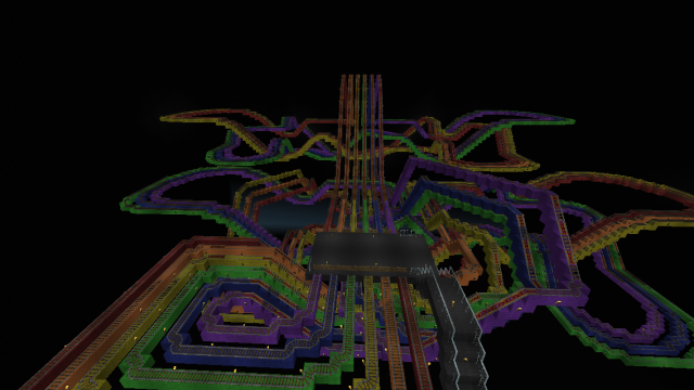 XPOIZON'S RAINBOW RACEWAY [MCPE Карта] скачать