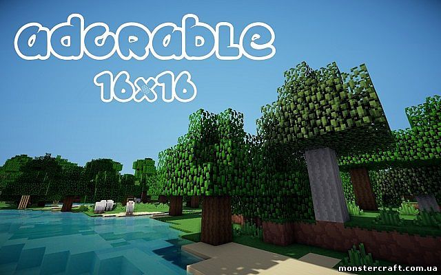 Текстур пак Adorable [1.5.2] [16x] скачать