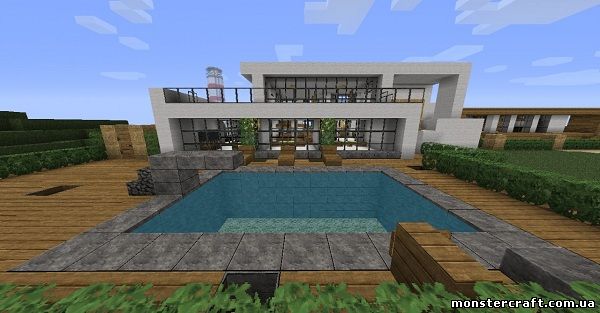Карта Minecraft Modern House скачать