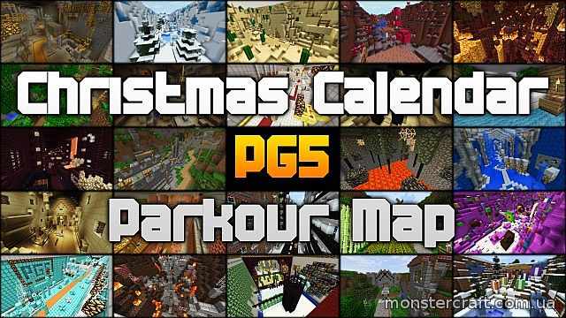 Parkour Map v1.1 - Christmas Calendar скачать